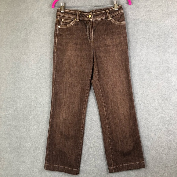 Escada cropped ankle jeans size 34-US 2 - Picture 1 of 12